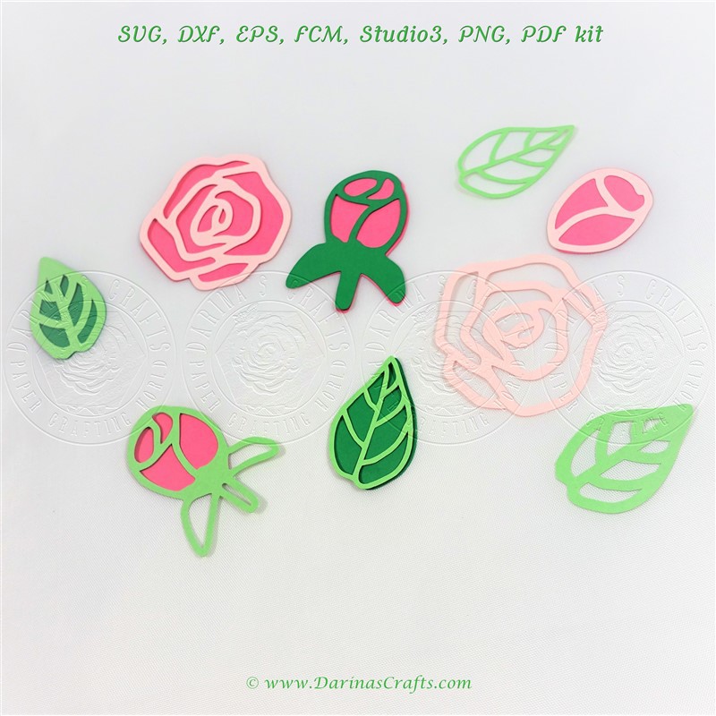 Darina's Crafts Rose-Flowers-Kit01_byDarinasCrafts  