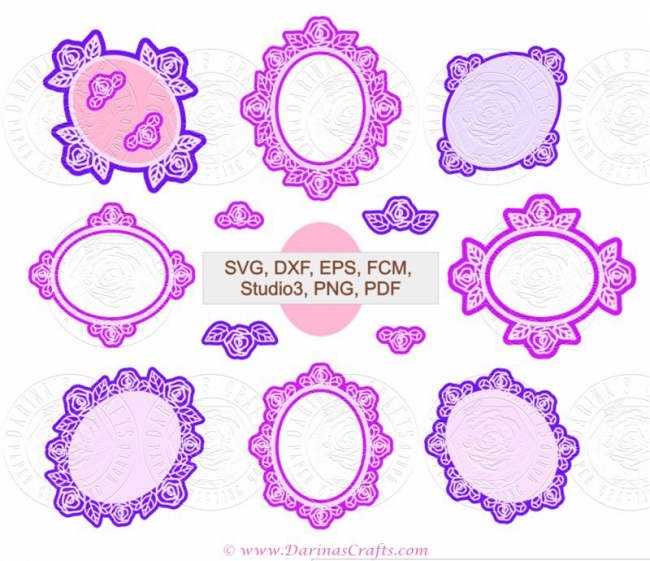 Darina's Crafts Rose-Oval-Frames-and-Doilies-SVG-kit-Preview_DarinasCrafts-2-650x650  