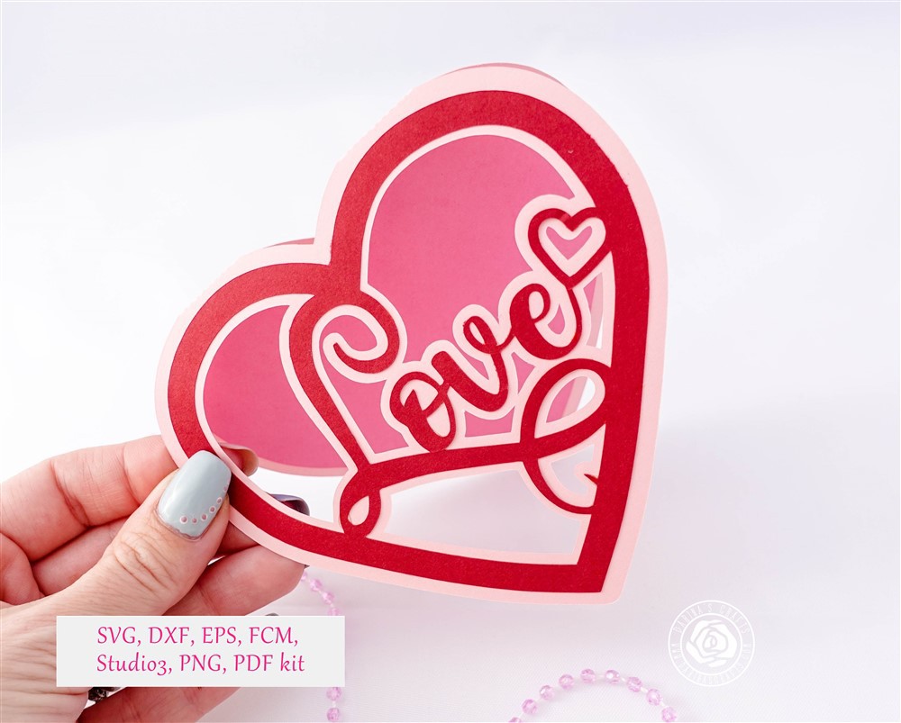 Darina's Crafts Love-Heart-Card-0217DarinasCrafts  