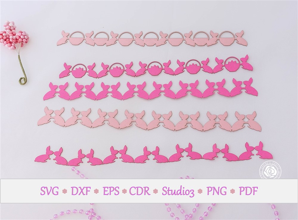 Darina's Crafts Easter-Bunny-Borders-SVG-kit4DarinasCrafts  